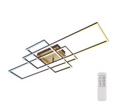 Brilo Brilo - LED Stmívatelný přisazený lustr FRAME LED/51W/230V hnědá/zlatá + DO