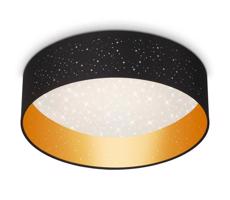 Briloner Briloner 3882-015 - LED Stropní svítidlo MAILA STARRY LED/18W/230V černá/zlatá