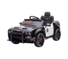 Buddy Toys Elektrické autíčko Dodge Challenger Policie 50W/4500 mAh  černá/bílá