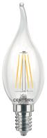 CENTURY LED FILAMENT SVÍČKA PLAMEN ČIRÁ 4W E14 4000K 470Lm 360d 35x118mm IP20 CEN INM1C-041440 Teplá bílá Čirá