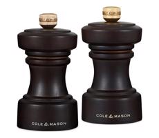 Cole&Mason Cole&Mason - Sada mlýnků na sůl a pepř HOXTON 2 ks 10,4 cm buk/hnědá