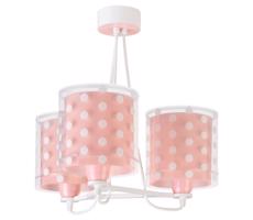 Dalber Dalber 41007S - Dětský lustr DOTS 3xE27/60W/230V