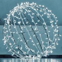 decoLED LED světelná koule, ledově bílá, pr. 100 cm