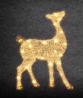 DecoLED LED světelná laň, 150 cm, 140 teple bílých diod