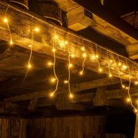 decoLED LED světelné krápníky - 2x0,5m, teple bílá, 40 diod
