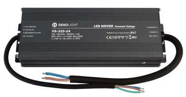 Deko-Light napájení IP, CV, V6-320-24 konstantní napětí 0-13340 mA IP67 24V DC 320,00 W 872091