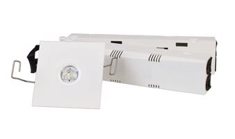 Deko-Light stropní vestavné nouzové svítidlo Alnair pro osvětlení povrchu 230V AC/50-60Hz 1,00 W 4500 K bílá 565326