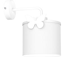 Dětská nástěnná lampa SWEET 1xE27/15W/230V bílá/motýl