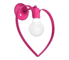 Dětské nástěnné svítidlo LOVE 1xE27/60W/230V růžová