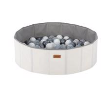 Dětský suchý bazén s míčky pr. 80 cm bílá/šedá