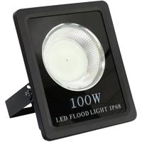 Ecolite Černý LED reflektor 100W extra 5000K