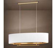 Eglo Eglo 390182 - Lustr na lanku PINETARA 4xE27/40W/230V bílá/zlatá