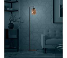 Eglo Eglo 390255 - Stojací lampa ESTANYS 1xE27/40W/230V hnědá