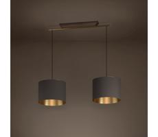 Eglo Eglo 390336 - Lustr na lanku SANTANDRIA 2xE27/40W/230V hnědá/zlatá