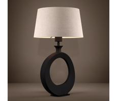 Eglo Eglo 390423 - Stolní lampa DIEZMA 1xE27/60W/230V 52,5 cm černá/krémová