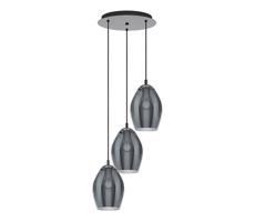 Eglo Eglo 39565 - Lustr na lanku ESTANYS 3xE27/60W/230V