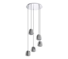 Eglo Eglo 39668 - Lustr na lanku ALBARINO 5xE27/40W/230V šedá