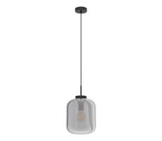 Eglo Eglo 39673 - Lustr na lanku BULCIAGO 1xE27/40W/230V pr. 25 cm šedá