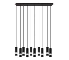 Eglo Eglo 39707 - LED Lustr na lanku BERNABETA 10xGU10/5W/230V černá