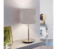 Eglo Eglo 54745 - Stolní lampa ANADIA 1xE14/40W/230V taupe/matný chrom