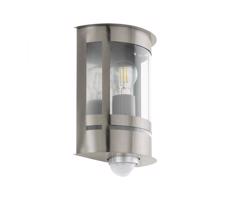 Eglo Eglo 97284 - Venkovní nástěnné svítidlo se senzorem TRIBANO 1xE27/60W/230V IP44