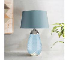 Elstead Elstead LENA-TL-L-BLUE - Stolní lampa LENA 1xE27/60W/230V modrá