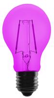 Exihand Žárovka LED FILAMENT A60, 36V ss., fialová PARTY.ZAROVKA.FI
