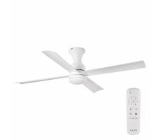 FARO Barcelona FARO 33756 - LED Stropní látor FRASER LED/16W/230V bílá pr. 120 cm + DO