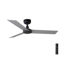 FARO Barcelona FARO 34285 - Stropní látor CRUISER S černá pr. 106 cm + dálkové ovládání