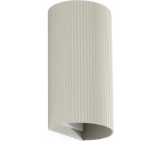 FARO Barcelona FARO 40544 - Nástěnné svítidlo SOLE 2xGU10/8W/230V šedá vroubkovaná kulatý