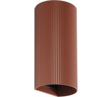 FARO Barcelona FARO 40545 - Nástěnné svítidlo SOLE 2xGU10/8W/230V cihlová vroubkovaná kulatý
