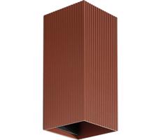 FARO Barcelona FARO 40568 - Nástěnné svítidlo SOLE 2xGU10/8W/230V cihlová vroubkovaná hranatý
