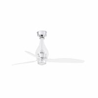 FARO MINI ETERFAN M LED, transparentní, stropní LED ventilátor s DC motorem SMART