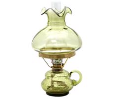 Floriánova huť Petrolejová lampa ANNA 33 cm lesní zelená