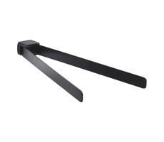 Gedy Gedy - Nástěnný věšák na ručníky otočný PIRENEI 36 cm matná černá