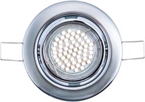 HEITRONIC LED vestavné svítidlo 5ks set SAN DIEGO broušená ocel 30174 Teplá bílá