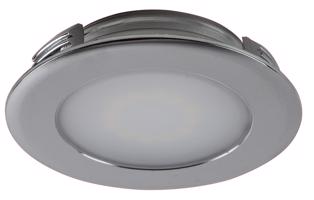 HEITRONIC LED vestavné svítidlo CASABLANCA chrom 2W teplá bílá 3000K 500033