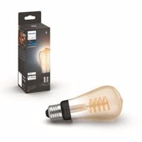 Hue Bluetooth LED White Ambiance filamentová žárovka Philips 8719514301467 E27 ST64 7W 550lm 2200-4500K černá, stmívatelná Studená bílá