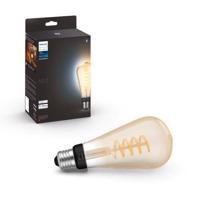Hue Bluetooth LED White Ambiance filamentová žárovka Philips 8719514301504 E27 ST72 7W 550lm 2200-4500K černá, stmívatelná Studená bílá