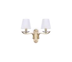 Ideal Lux Ideal Lux - Křišťálová nástěnná lampa PEGASO 2xE14/28W/230V zlatá