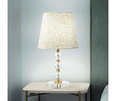 Ideal Lux Ideal Lux - Křišťálová stolní lampa QUEEN 1xE27/60W/230V zlatá