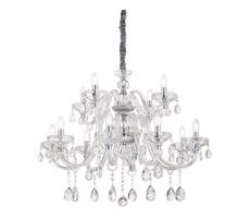 Ideal Lux Ideal Lux - Křišťálový lustr na řetězu CONTINENTAL 12xE14/40W/230V pr. 86cm čirá