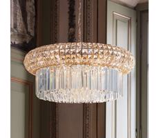 Ideal Lux Ideal Lux - Křišťálový lustr na řetězu NABUCCO 16xE14/40W/230V pr. 70 cm zlatá