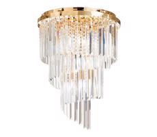 Ideal Lux Ideal Lux - Křišťálový přisazený lustr CARLTON 12xE14/40W/230V pr. 50 cm zlatá