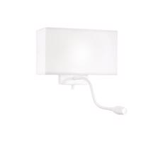 Ideal Lux Ideal Lux - LED Flexibilní nástěnná lampa HOTEL 1xE27/60W/230V + LED/1,5W bílá