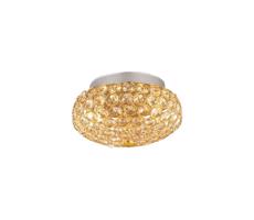 Ideal Lux Ideal Lux - LED Křišťálové stropní svítidlo KING 3xG9/3W/230V pr. 25,5 cm zlatá