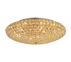 Ideal Lux Ideal Lux - LED Křišťálové stropní svítidlo KING 9xG9/3W/230V pr. 53,5 cm zlatá