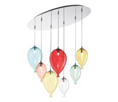 Ideal Lux Ideal Lux - LED Lustr na lanku CLOWN 7xG9/3W/230V 80 cm pestrobarevná