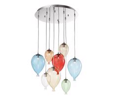 Ideal Lux Ideal Lux - LED Lustr na lanku CLOWN 8xG9/3W/230V pr. 50 cm pestrobarevná