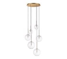 Ideal Lux Ideal Lux - LED Lustr na lanku EQUINOXE 6xG4/2W/230V pr. 65 cm mosaz/čirá